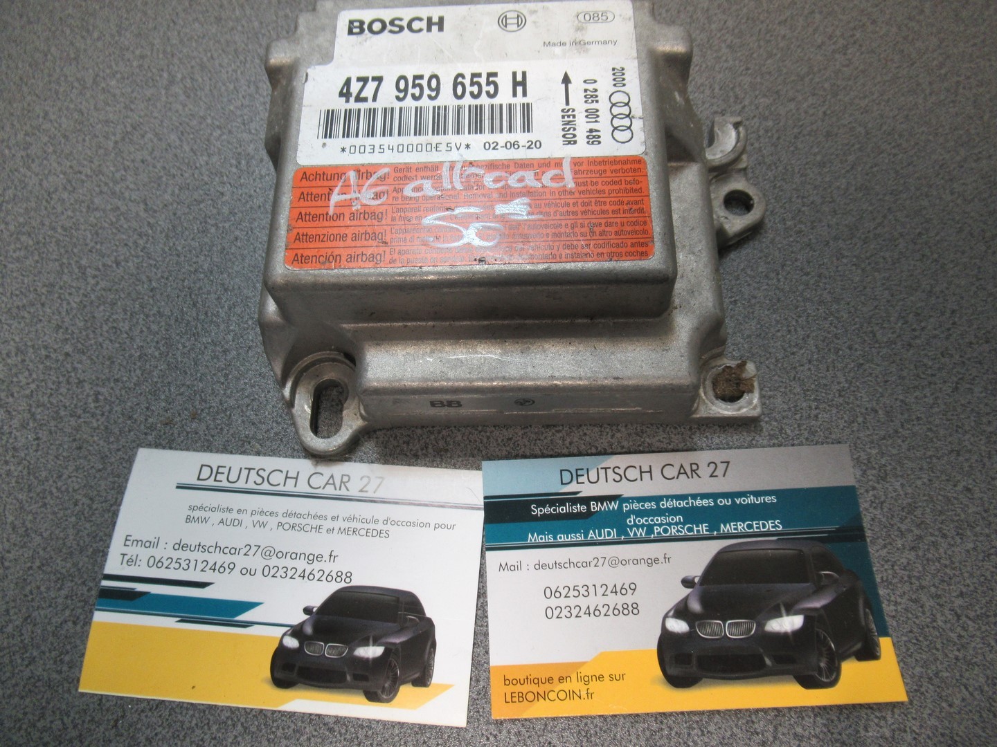 calculateur air bag de Audi A6 allroad référence 4Z7959655H