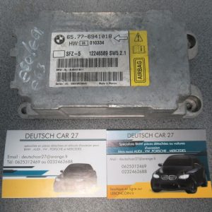 calculateur air bag de BMW e60 e61 e63 référence 65776941018