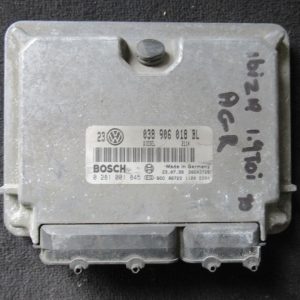 calculateur moteur de SEAT IBIZA 1L9 tdi type moteur AGR référence 038906018BL/bosch 0281001845
