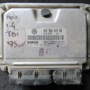 calculateur moteur de POLO 1L4 tdi 75 cv référence 045906019AB  bosch 0281010503