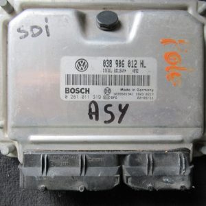 calculateur moteur de POLO sdi type moteur ASY référence 038906012HL/bosch 0281011319