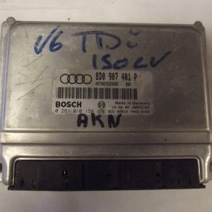 calculateur moteur de AUDI A4 2L5 V6 TDI 150 CV type moteur AKN ref 8D0907401 P/0281010158