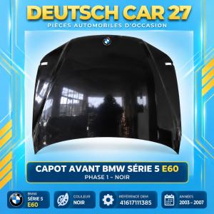 capot de bmw e60 noir