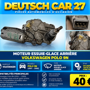 Moteur essuie-glace arrière de polo 9n