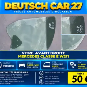 Vitre avant droite de Mercedes w211