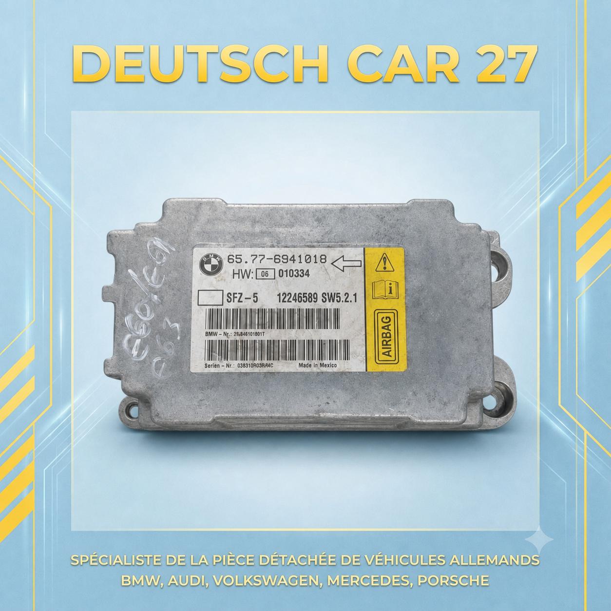 calculateur air bag de BMW e60 e61 e63 référence 65776941018