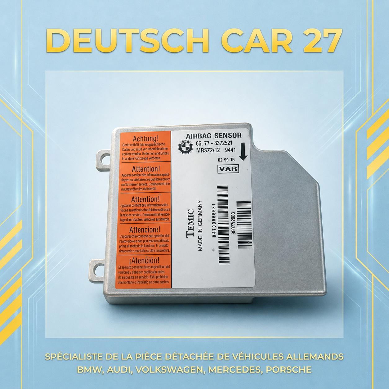 calculateur air bag de BMW e38 e39 référence 65778372521