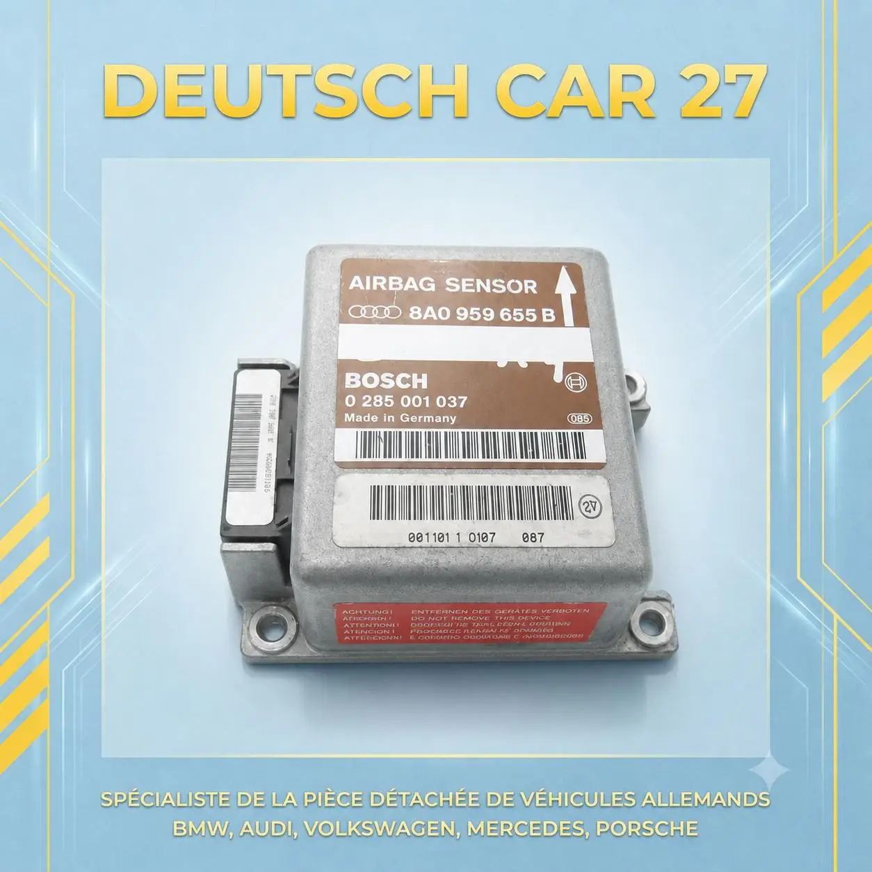 calculateur air bag de Audi A4 référence 8A0959655B