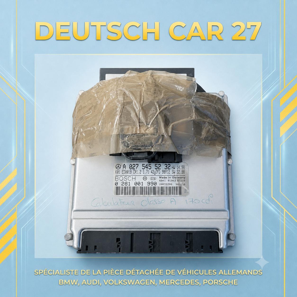 0281001990 / a0275455233 calculateur moteur Mercedes classe a w168 170cdi