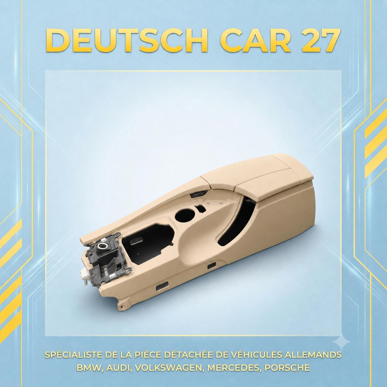 Accoudoir cuir beige de bmw série 5 e60