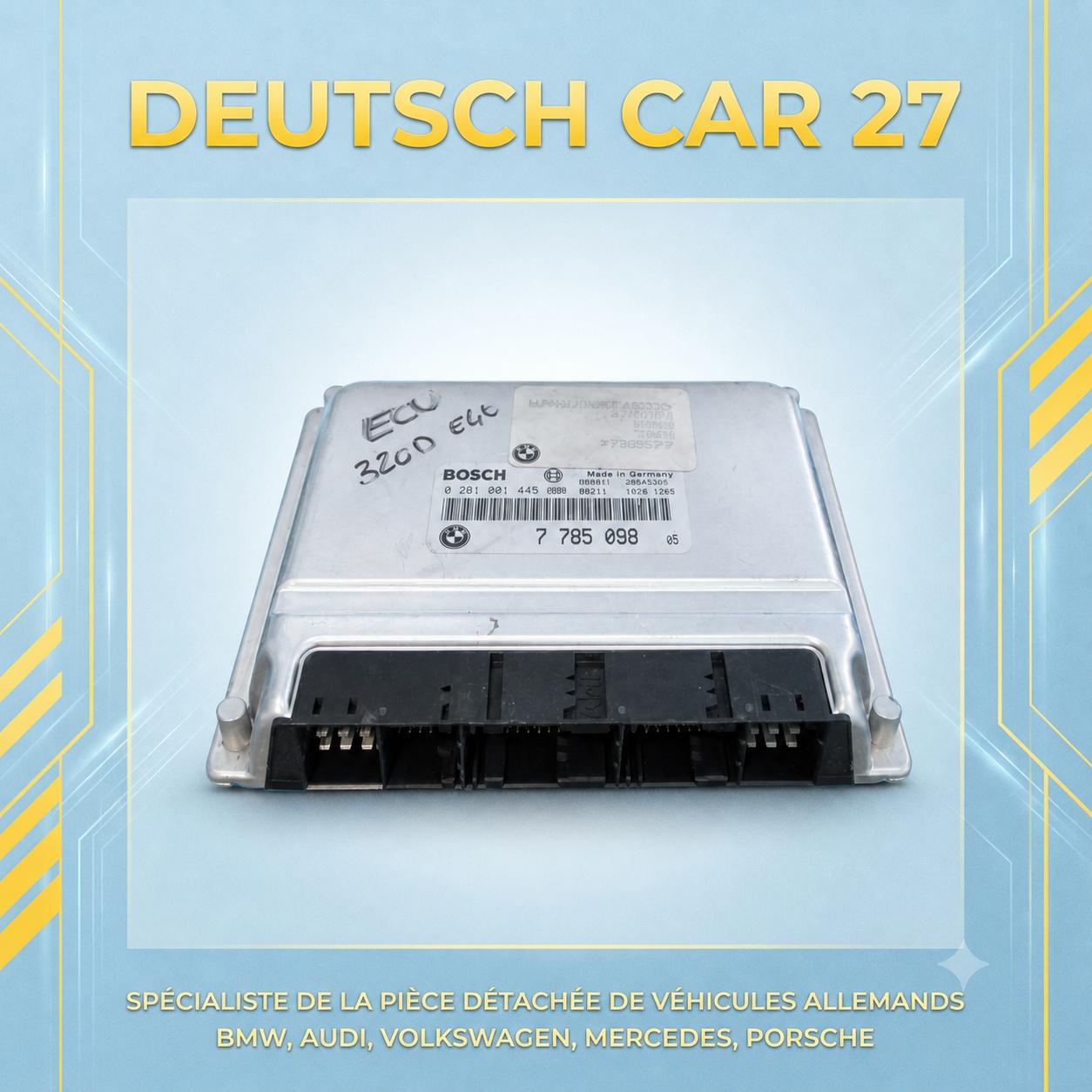 boitier ECU de BMW 320d e46 référence bosch 0281001445