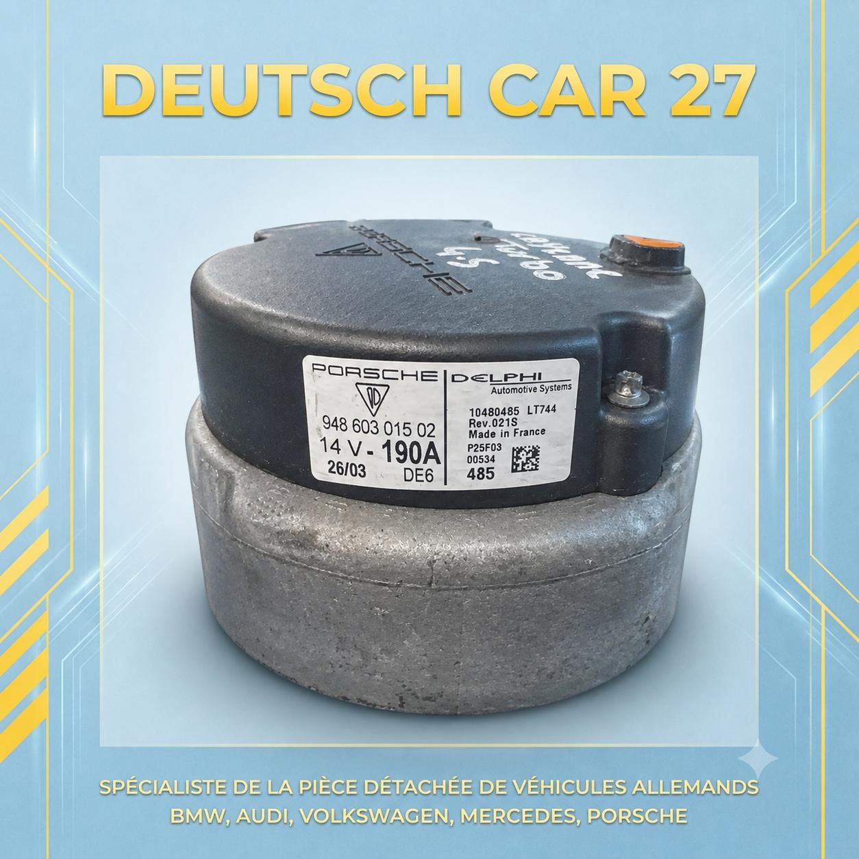 94860301502 alternateur de Porsche cayenne v8 4l5 s ou turbo