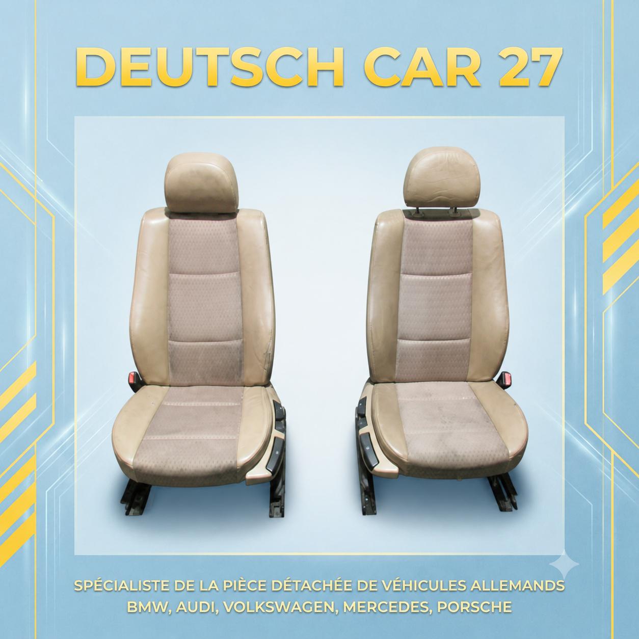 intérieur semi cuir beige de bmw serie 3 e46 berline manuel