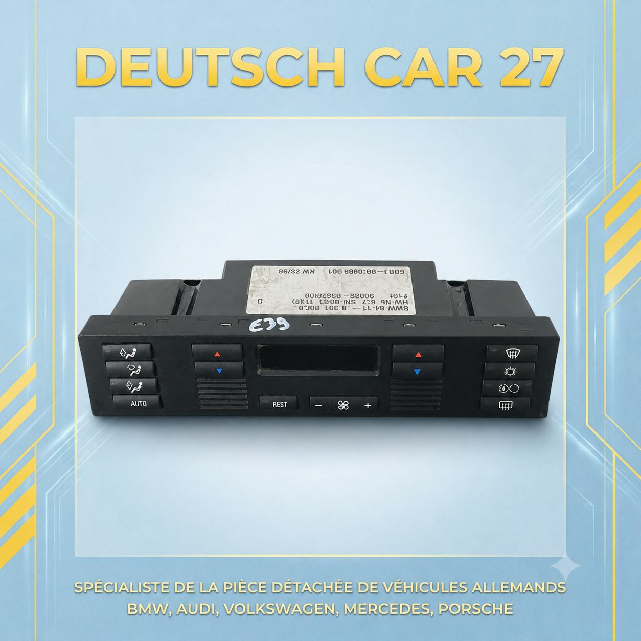 console de climatisation / chauffage de BMW e39