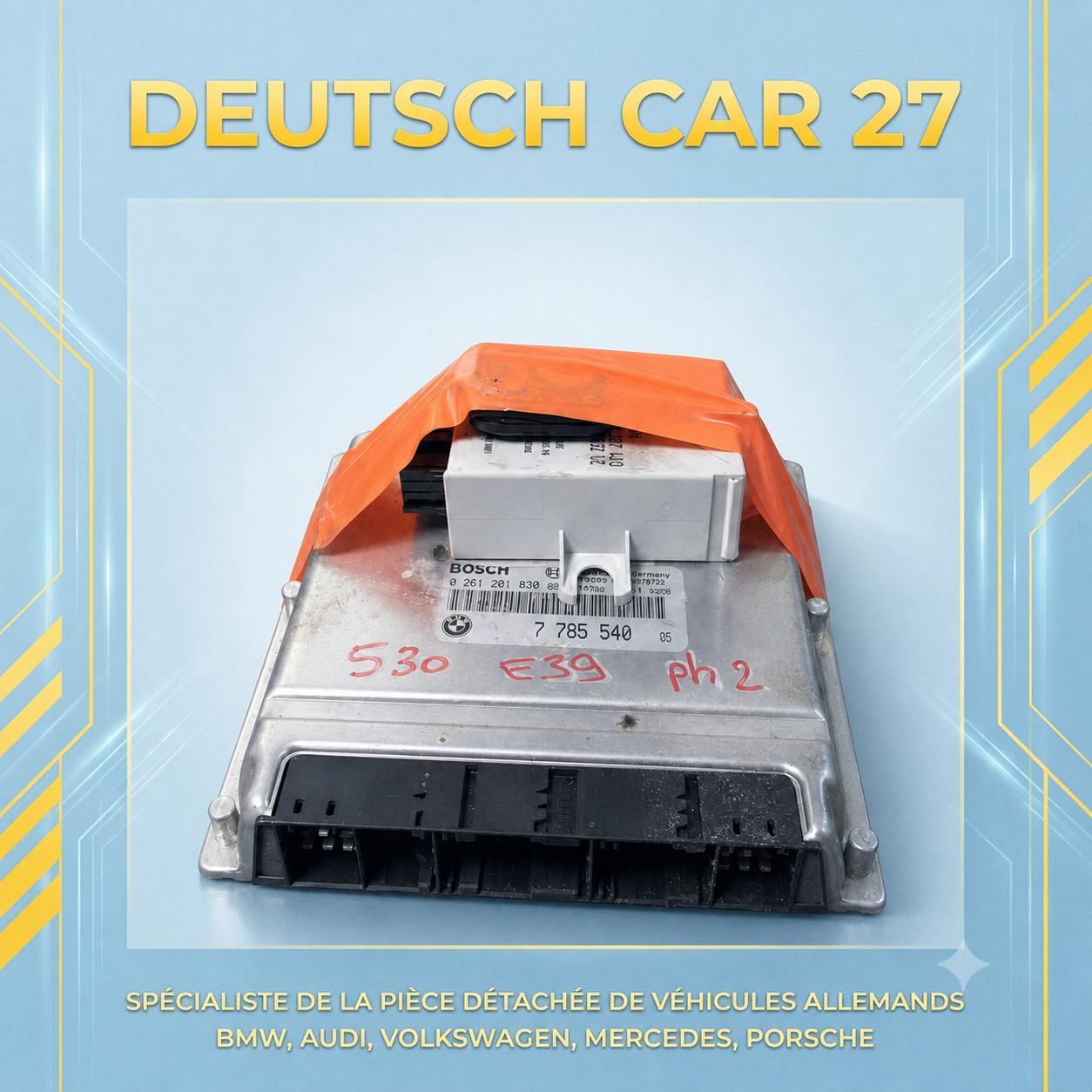 kit calculateur moteur complet avec clé et EWS de BMW 530 e39 phase 2 référence 0281001830
