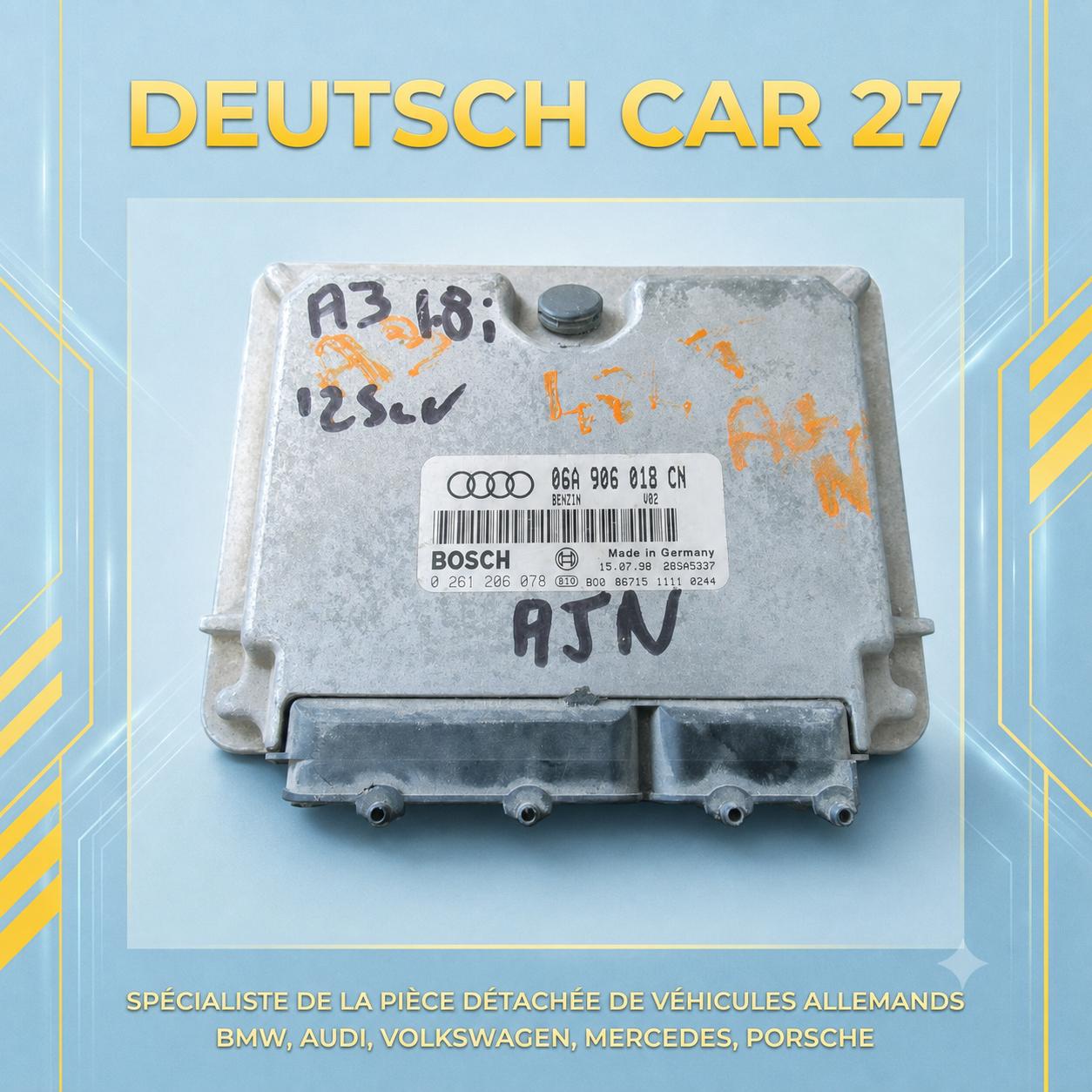 calculateur de AUDI A3 1L8i 125 cv référence 06A906018CN