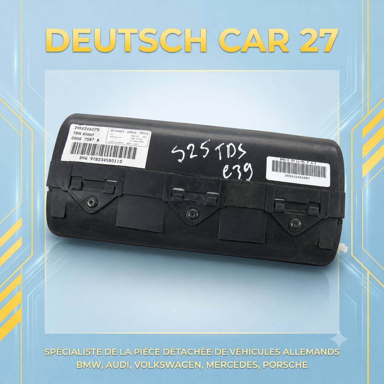 air bag tableau de bord de bmw 525 tds e39