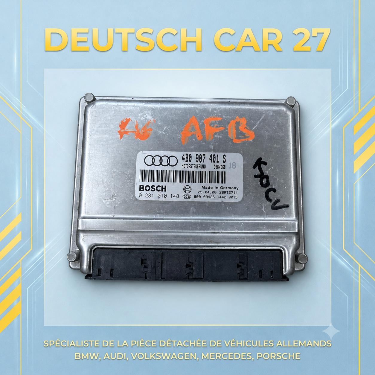 calculateur moteur de Audi A6 150 cvtype moteur AFB ref 4B0907401S