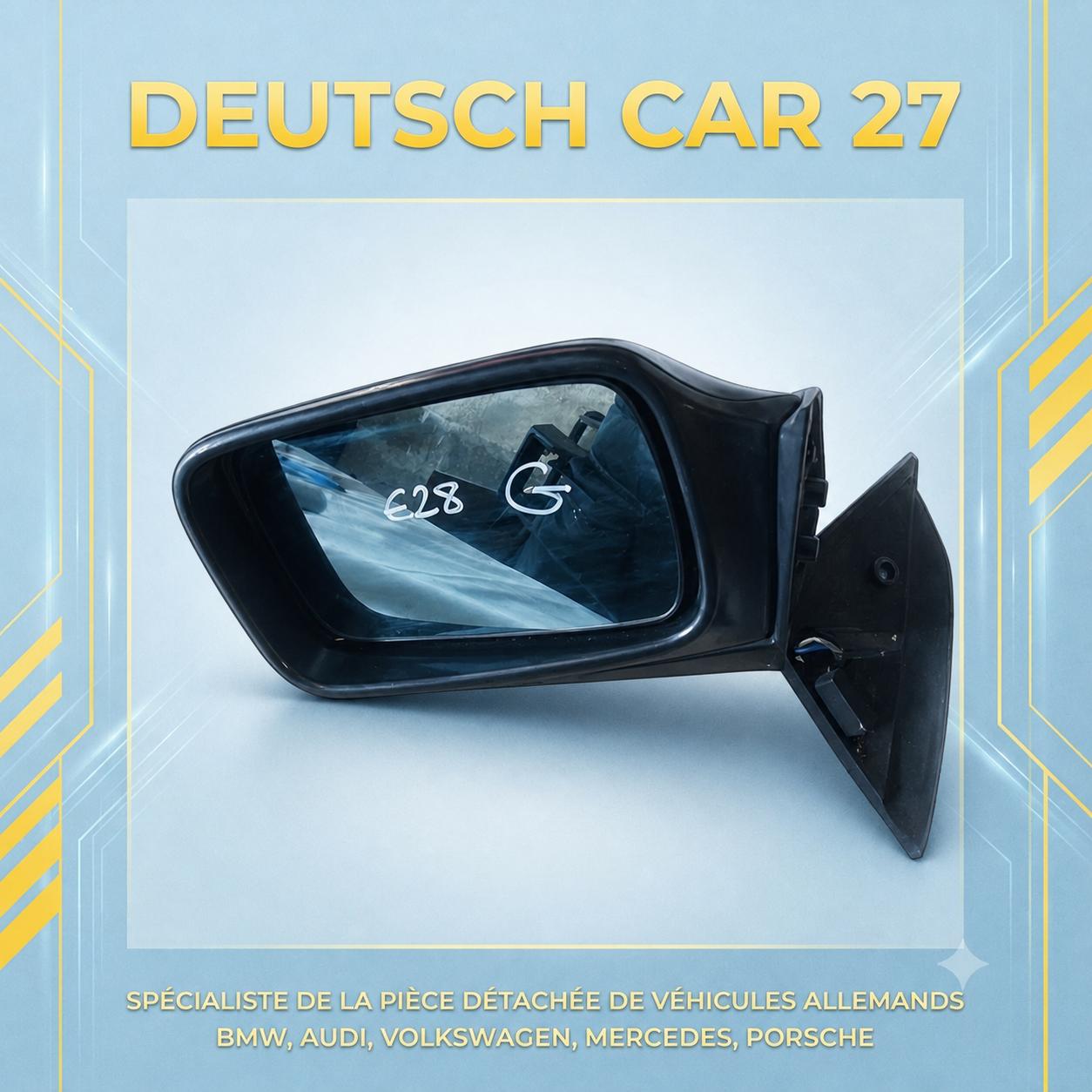 rétroviseur extérieur gauche de BMW e28 électrique de couleur noir