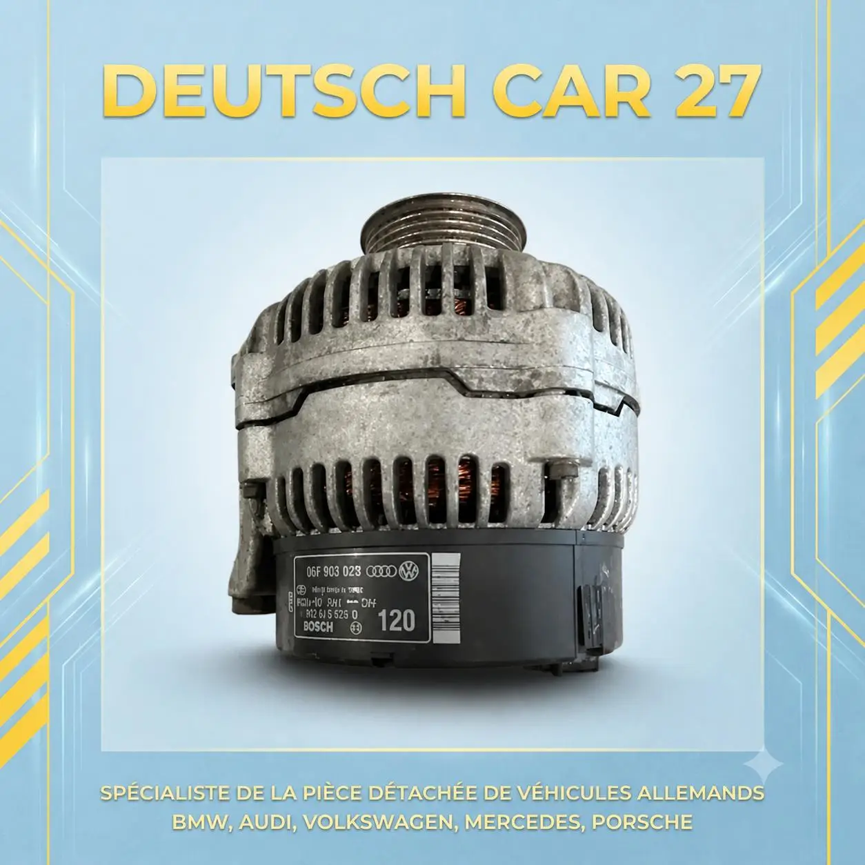 alternateur audi 2.5tdi a4/a6/a8 ref 0 123 515 024