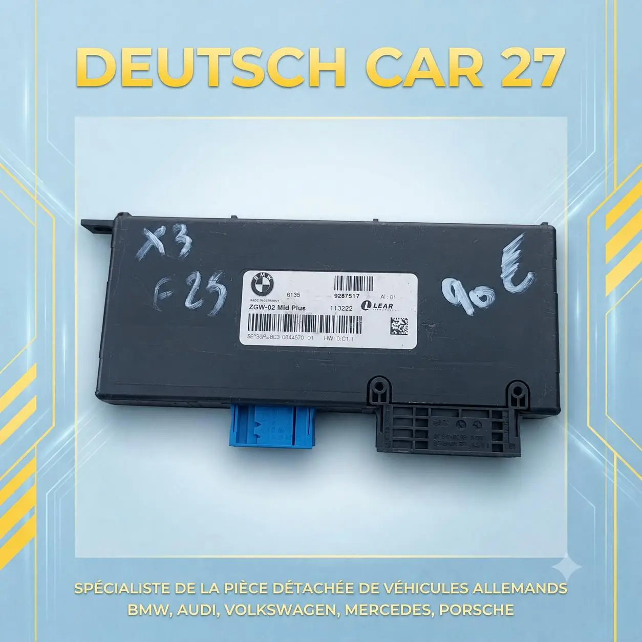 MODULE ZGW-02 MID PLUS BMW X3 F25 / X4 F26 – 9267517 / 61359267517